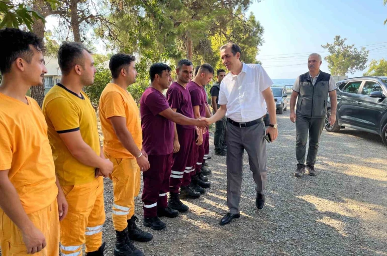 Kaymakam Topsakaloğlu, ilk müdahale ekibinde incelemelerde bulundu