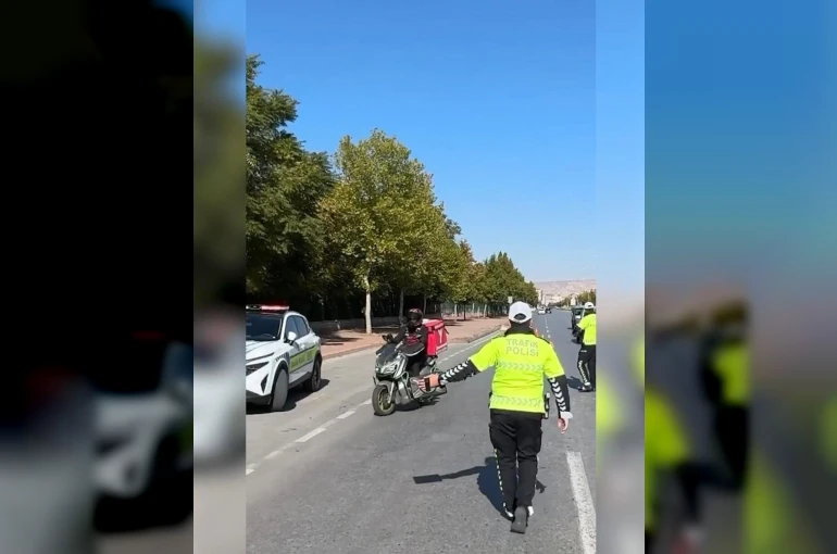 Kayseri’de 356 motosiklet sorgulandı: 7 araç trafikten men edildi