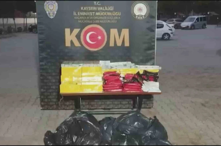 Kayseri’de kaçak sigara operasyonu 