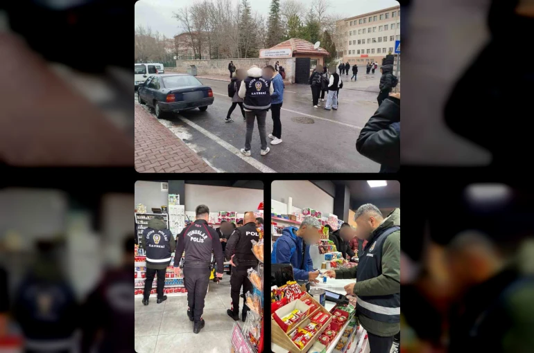 Kayseri’de okul çevresinde 642 şahıs sorgulandı