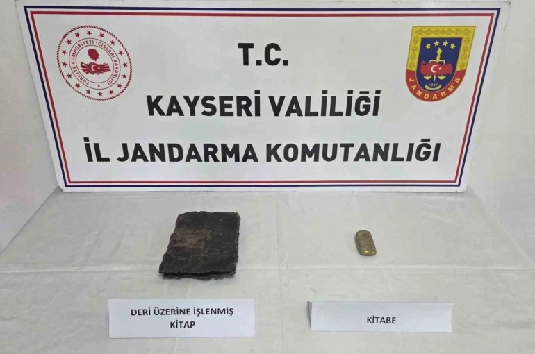 Kayseri’de tarihi eser operasyonu