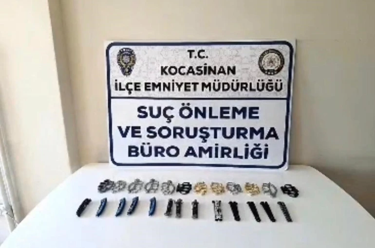 Kayseri’de yasaklı bıçak operasyonu: Çok sayıda sustalı ve muşta ele geçirildi