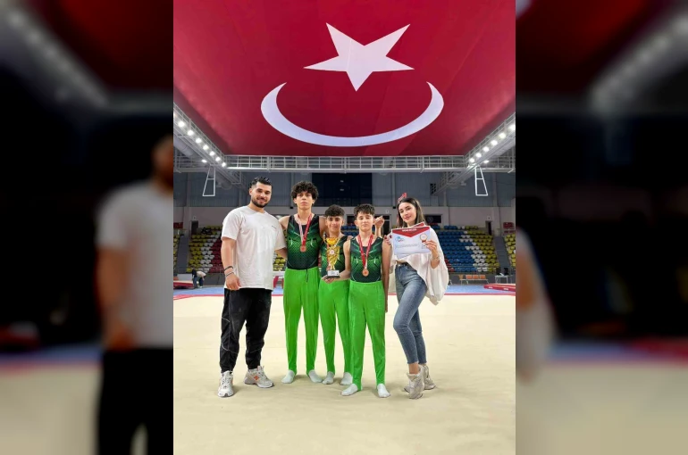 Kayserili cimnastikçiler Türkiye üçüncüsü oldu