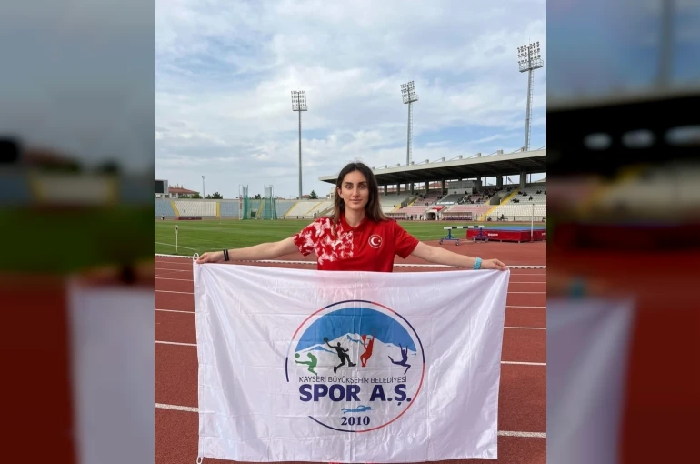 Kayserili sporcu Türkiye rekoru kırarak olimpiyat barajını aştı