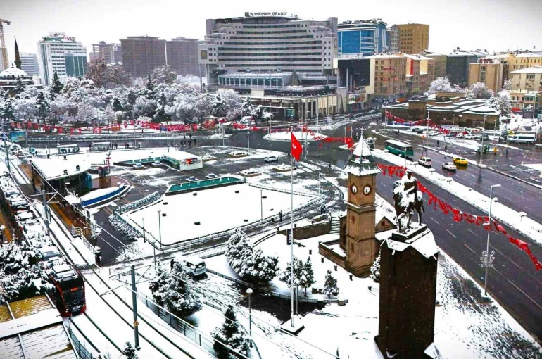 Kayseri’nin en soğuk yeri Pınarbaşı oldu