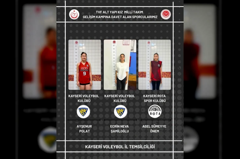 Kayseri’nin genç sultanları milli takım yolunda