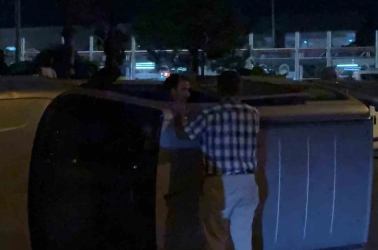 Kaza yaptığı aracıyla gitmek istedi, ekiplere zor anlar yaşattı