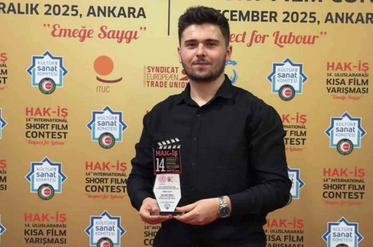 KBÜ öğrencisi, HAK-İŞ Uluslararası Kısa Film Yarışması’nda birinci oldu