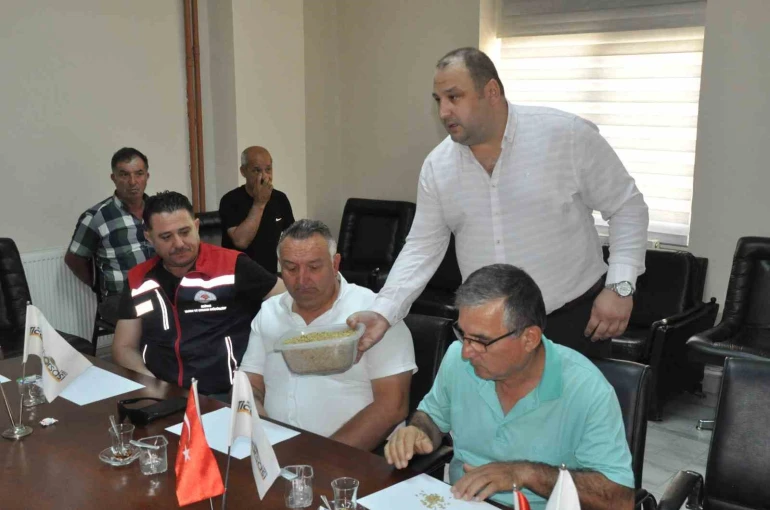Keşan’da hasat edilen ilk arpanın salon satışı yapıldı