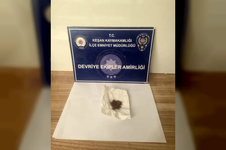 Keşan’da uyuşturucu ele geçirildi