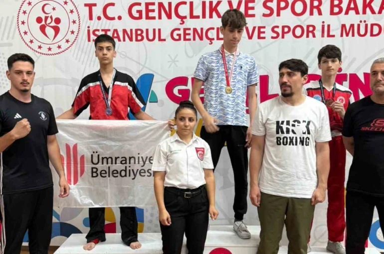 Kick boksta Ümraniye rüzgarı: 2 altın, 2 gümüş madalya