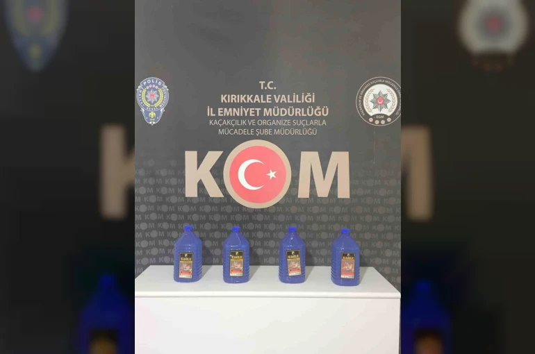 Kırıkkale’de kargo paketinde 20 litre etil alkol ele geçirildi