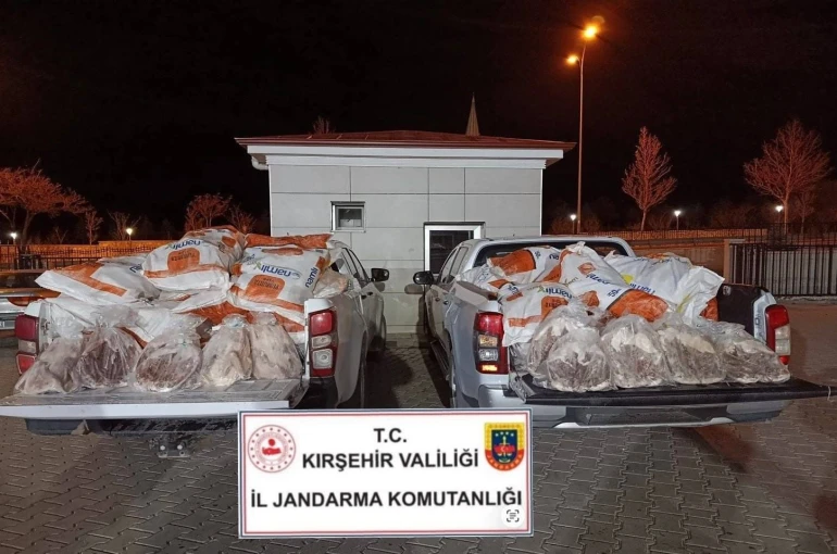 Kırşehir’de 1 ton 200 kilo kaz eti ele geçirildi
