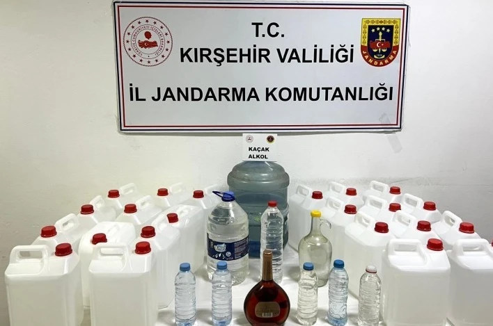 Kırşehir’de kaçak alkol operasyonu: 120 litre ele geçirildi
