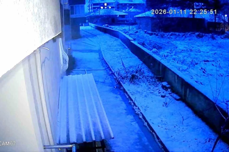 Kırşehir’de kar yağışı öncesinde gökyüzü aydınlandı