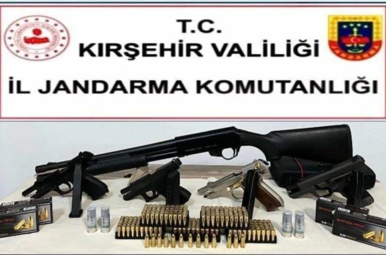 Kırşehir’de ruhsatsız silah operasyonu