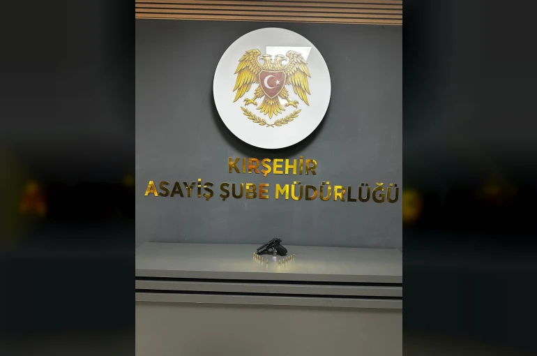 Kırşehir’de ruhsatsız tabanca ve fişek ele geçirildi