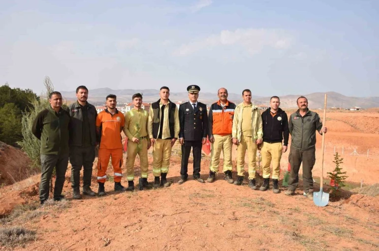 Kırşehir’de şehitler anısına 500 fidan toprakla buluştu