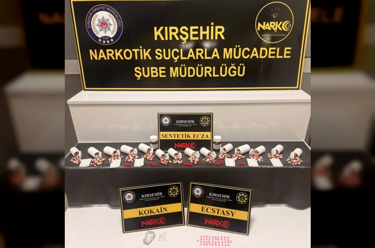 Kırşehir’de uyuşturucu operasyonunda 3 tutuklama