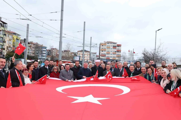 Kocaeli protokolü ve vatandaşlar Batı Trakya Türkleri için yürüdü