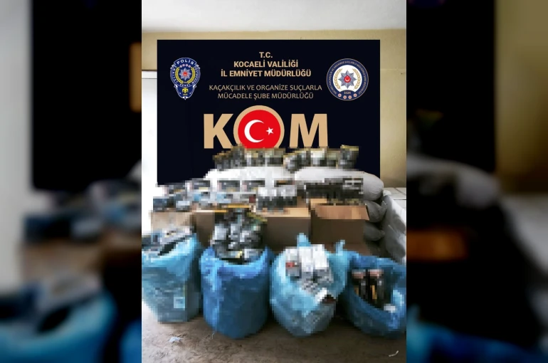 Kocaeli’de kaçak tütün ve elektronik sigara operasyonu