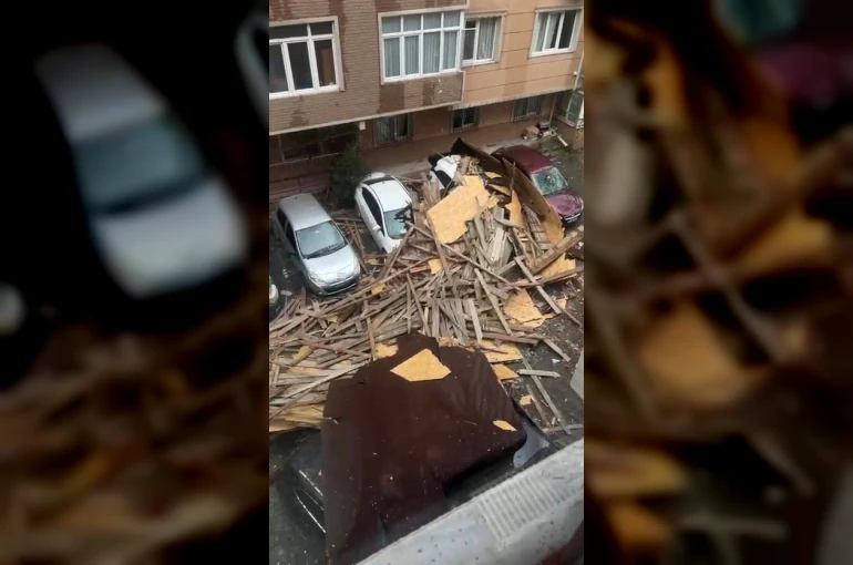Kocaeli’de sadece bir mahallede 186 evin çatısı uçtu, hasar tespit çalışmaları devam ediyor