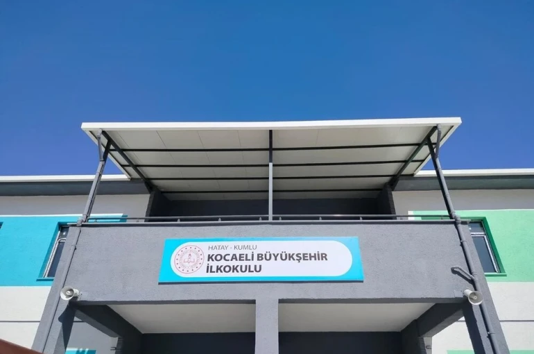 Kocaeli’nin Hatay’a yaptırdığı okul pazartesi günü açılıyor