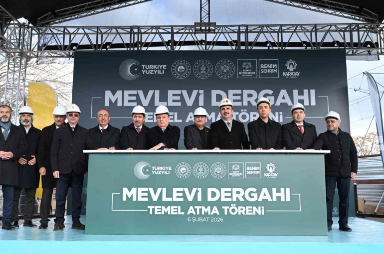Konya Büyükşehir’in şehre kazandıracağı Mevlevi Dergahı’nın temeli atıldı