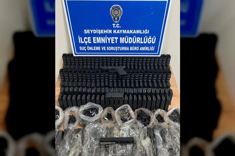 Konya'da kaçak silah operasyonu: 1 gözaltı