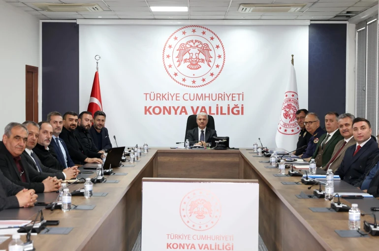 Konya’da ki maç öncesi İl Spor Güvenliği Toplantısı gerçekleştirildi