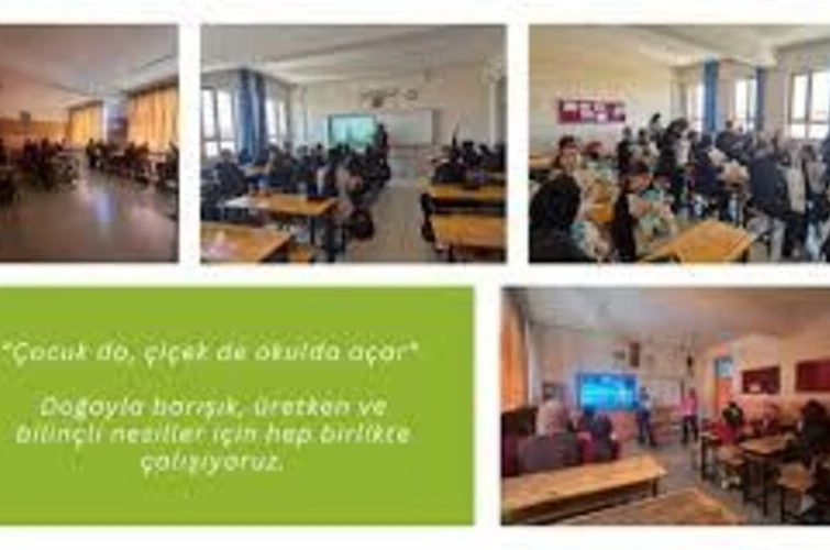 Konya’daki okullarda öğrenciler doğayla buluştu: Kampüsler çiçek gibi oldu