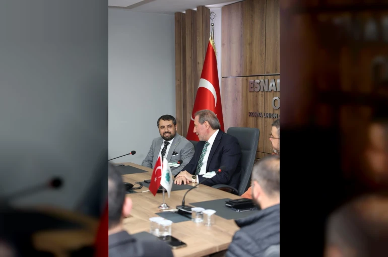 Konya Emlakçılar Odası Yönetiminden, KONESOB Başkanı Muharrem KARABACAK’a hayırlı olsun ziyareti
