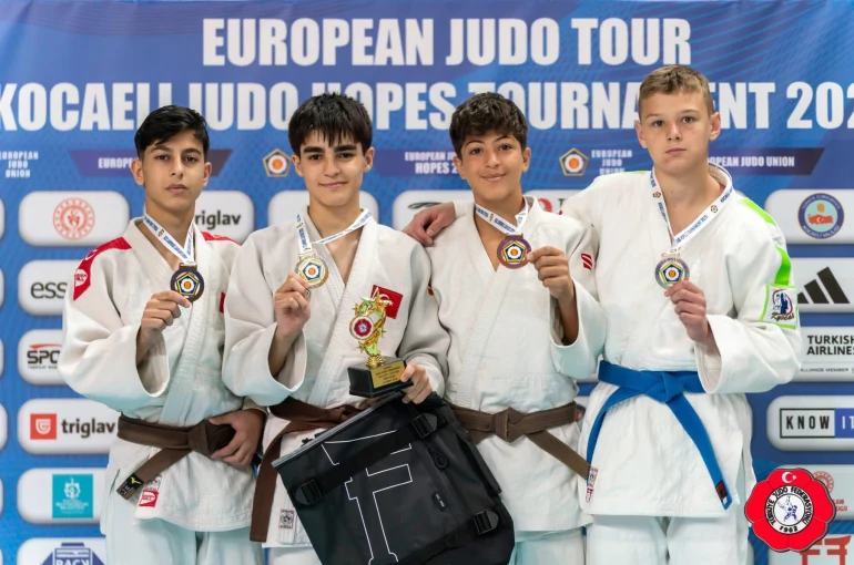 Konya’lı minikler Avrupa Judo Kupası'nı 3 madalya ile taçlandırdı