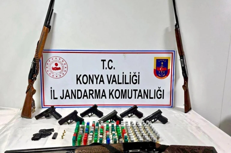 Konya’da silah operasyonu: 2 tutuklama