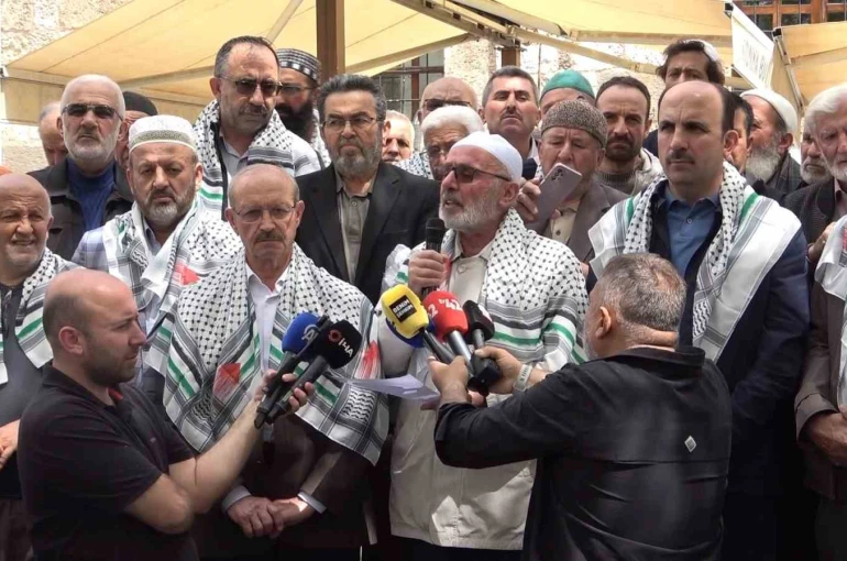 Konya’da Sumud Filosu’na destek açıklaması