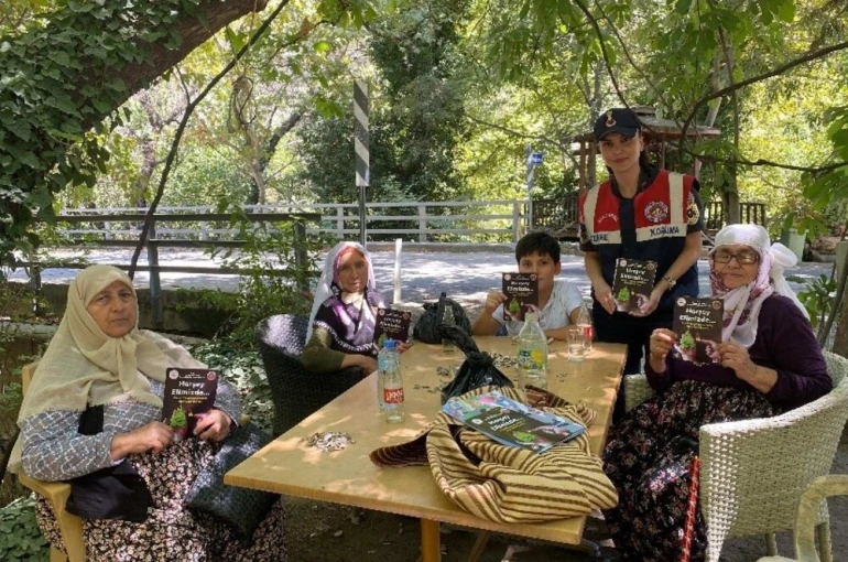 Köşk’te jandarmadan orman yangınlarına karşı bilgilendirme