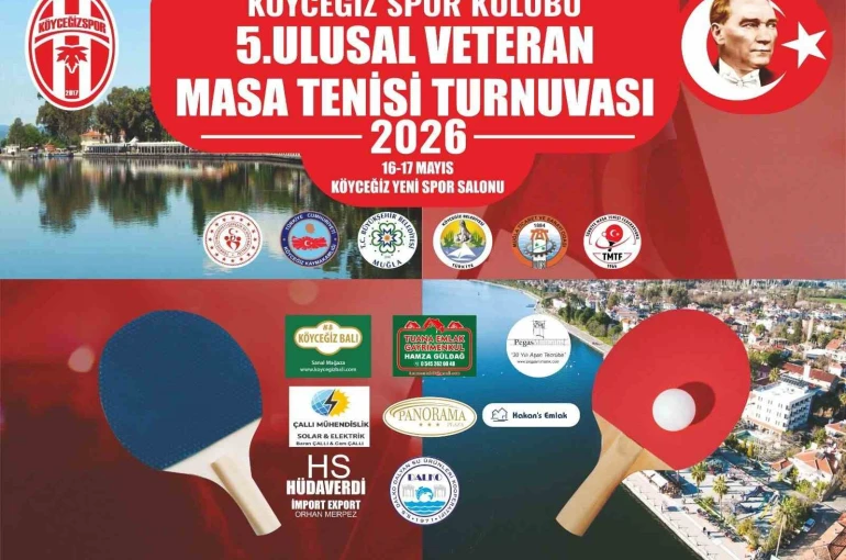 Köyceğiz’de 5. Ulusal Veteran Masa Tenisi Turnuvası düzenlendi