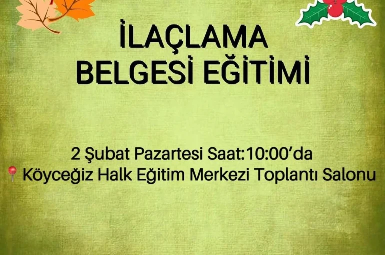 Köyceğiz’de üretici eğitimleri devam ediyor