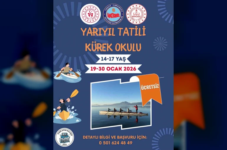 Köyceğiz’de yarıyıl tatili kürek okulu başlıyor