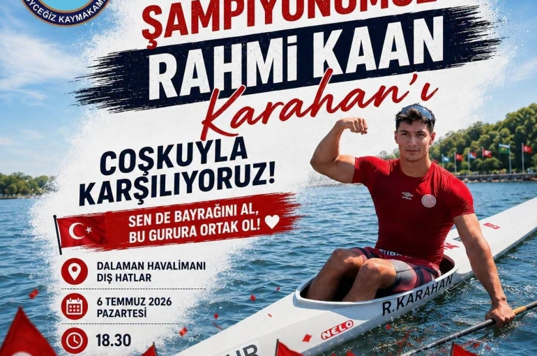 Köyceğizli Kanoda Dünya Şampiyonu Karahan, törenle karşılanacak