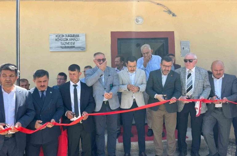 Küçükdurduran Köyü’nde dayanışmanın eseri Taziye Evi hizmete açıldı