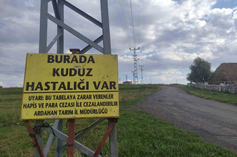 Kuduz nedeniyle mahalleye giriş çıkışlar yasaklandı 