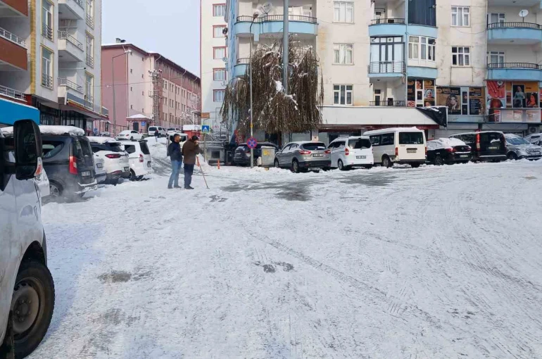 Kulp’ta kar manzaraları