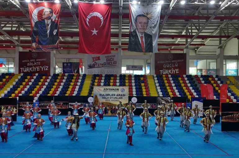 Kulüpler arası halk oyunları bölge yarışması Adıyaman’da coşkuyla tamamlandı