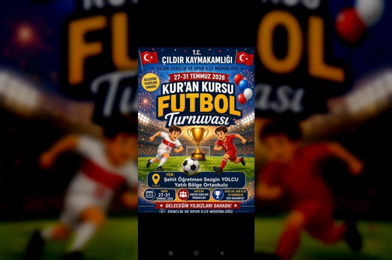 Kur’an kursları arası Futbol turnuvası düzenleniyor