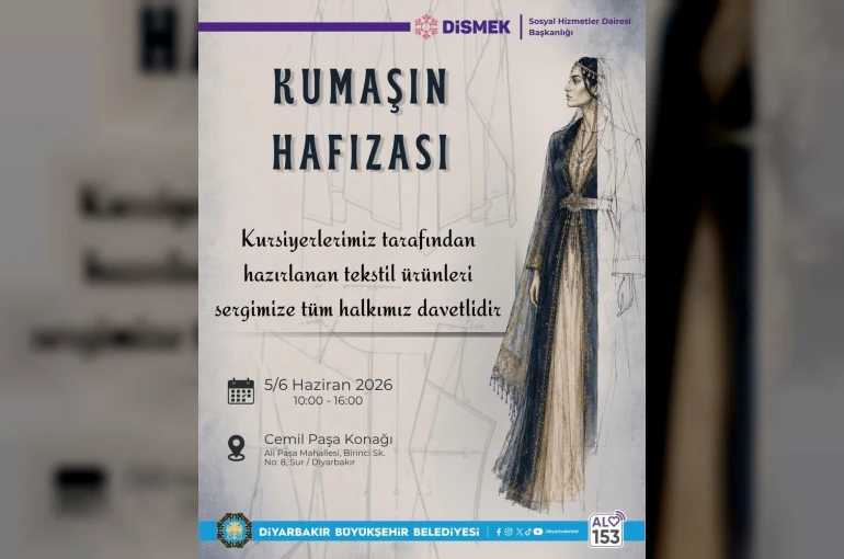 Kursiyerlerin emekleri ‘Kumaşın Hafızası’ sergisinde buluşuyor