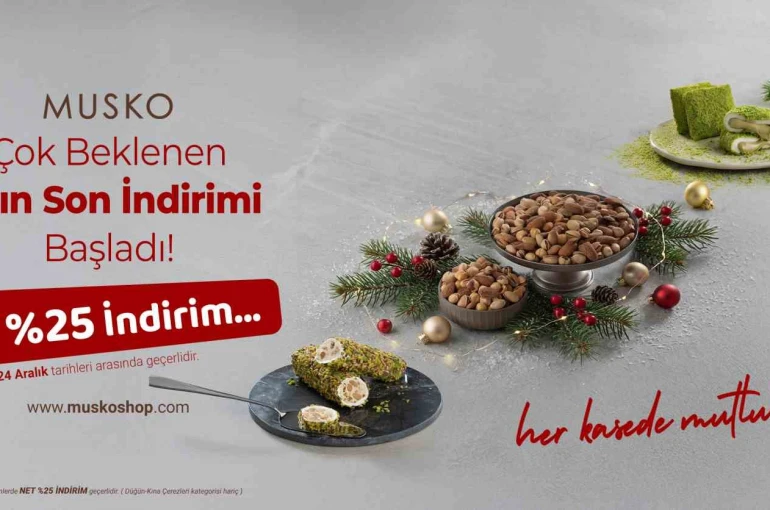 Kuruyemişte yeni yıl indirimleri