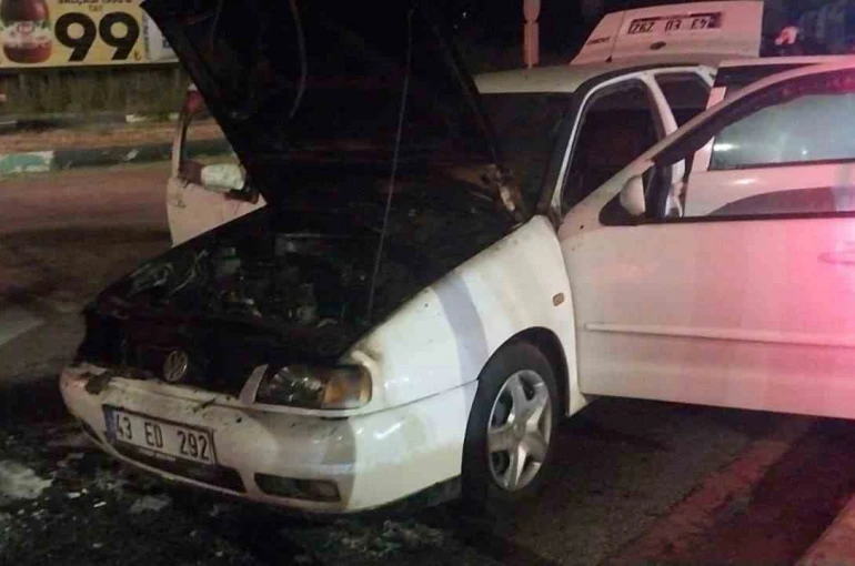 Kütahya’da araç yangını
