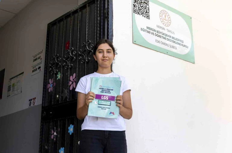 LGS’de Tarsus birincisi Mersin Büyükşehir Belediyesi kurs merkezinden