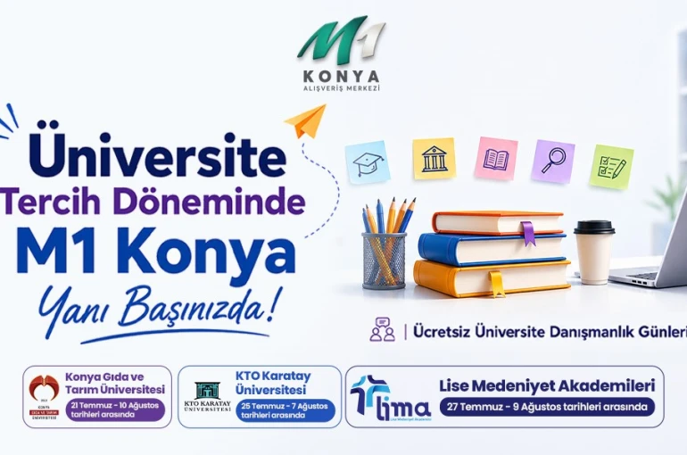 M1 Konya Avm'den Ücretsiz Tercih Desteği